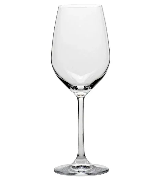 Verre à vin à pied en verre trempé